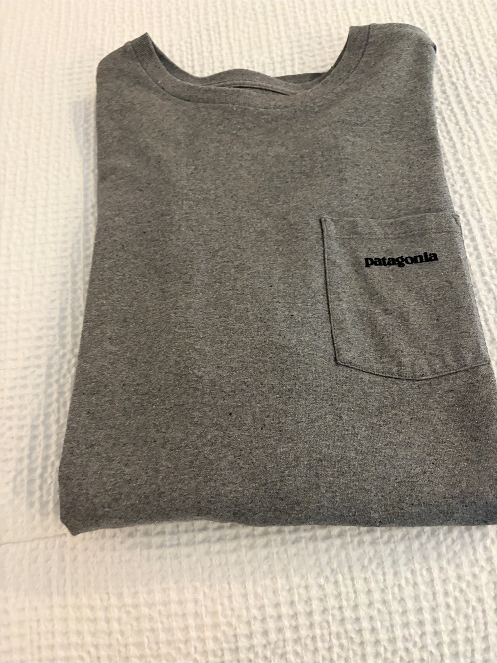 Patagonia Men’s Heather Gray Pocket Tee